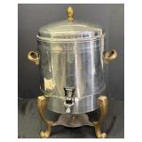 Solid brass & stainless 3 gal coffee urn,