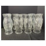 9 - 11.5in clear glass hourglass hurricane shades