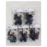 (40) New Black Place Card Holders