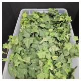 Greenery Artifical Flowers w/ Plastic Tote