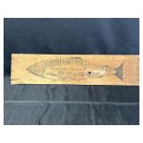 Wooden Waterfront Fish & Ouster Co Sign