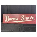Burma Shave Wooden Sign