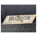 Monon The Hoosier Line Wooden Sign