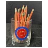 Allis Chalmers Pencils In A Glass Cubs Glass