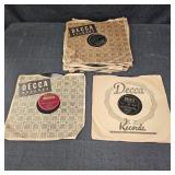 Vintage Decca Records Vinyl Discs