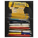 Variety of mechanical pencils, adv. pens & some
