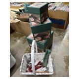 3 nesting square boxes w/ Labrador & misc dog