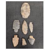 (7) Arrow Heads variety of sizes & Colors