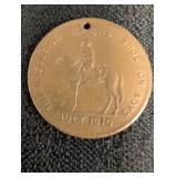 1910 Excelsior Shoe Co.'Medal Shoe for Boys' token