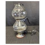 Vtg Pyrex Silex glass double bubble percolator,