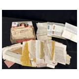Paper memorobilia, mostly late 1800ï¿½s/early 1900ï¿½s