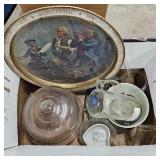 Plates, Glass Serving Platter, Mugs, Bowls, Ash