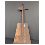 Windmill steel tail vane overall length 35in rusty