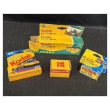4 pkgs of film, 25, 110, 400, & 800, expired.