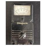 Simpson md 373 DC Milliammeter