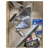 Vtg. Car Mirrors & Light Bulbs