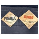 Vtg N.Y.C. & St. L. R. R. Co. informational signs,