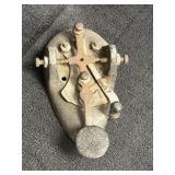 Vtg telegraph key or Morse key w/cast base, 5.5in