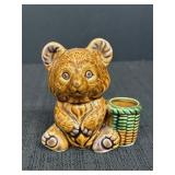 3.5' Ceramic Teddy Bear Toothpick Holder