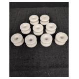 (9) 'S' Porcelain Knobs