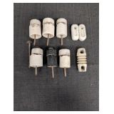 Electrical porcelain insulators w/ nails