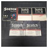 (5) VTG Scotch Reel-To-Reel Magnetic Recording