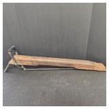 Antique Wooden Hand Tool Planter