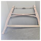 Antique Wooden Cross Cut Bow Saw