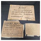 (2) VTG Documents: Fire Safety Notice & Event Ad