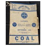 1941 La Porte & surrounding area telephone book