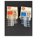 GE AG-1 & AG-1B flashbulbs, each box has 11 bulbs