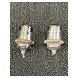 2 GE acorn type tubes