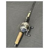 Rod & reel combo.  70in rod.  Zebco 33 reel
