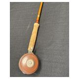 Unico bamboo fly fishing rod w/ Hawthorn fly reel,