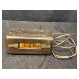 Telechron electric clock, 7.5 x 3.5 x 3.5, works,