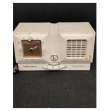 Vtg Hallicrafters tube & electric clock radio