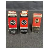 4 RCA Electron Tubes & RCA Radio Tube,