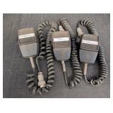 (3) Regency Palm Held Microphone's w/ Cords &