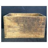 NC Rthwestern Yeast Co Wooden Crate