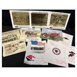 Variety paper memorobilia - La Porte postcards