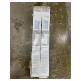 8 white mini blinds 30 x 64'