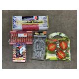 Bottle rockets, m-150, ladybug, colored flower