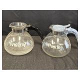 2 Whistler 8 cup glass coffee pots