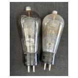 2 United 966 vacuum tubes, mercury vapor rectifier