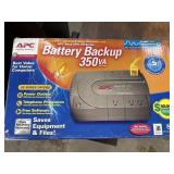 APC Battery Backup 350va, appears new.