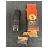 Zenith 5T4 rectifier tube in box, box is in rough