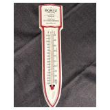 Bortz Farm Store adv. wall thermometer, La Porte,