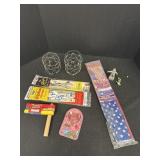 Kite, gliders, whirling noisemaker, fidget, pin