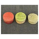 3 small primer tins - UMC & Peters No. 2 primers &