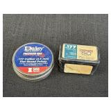 2 containers of .177 caliber pellets, flat-nosed &